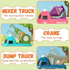 17-Piece Electric Train Track Set - Locomotive & Engineering Vehicles for Kids