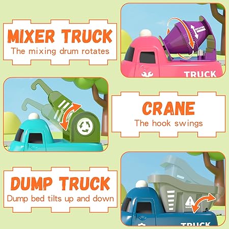 17-Piece Electric Train Track Set - Locomotive & Engineering Vehicles for Kids