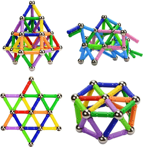 Magnetic Building Sticks Set - Creative Construction Toy