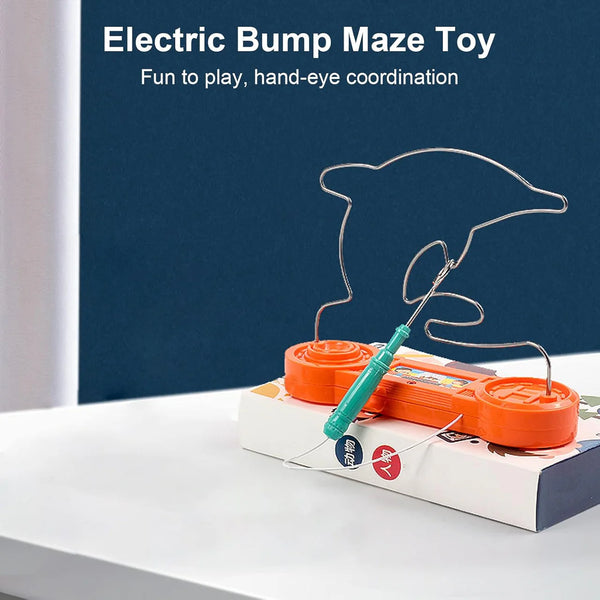 Hand Steady Electric Shock Maze Game - Skill & Coordination Challenge Toy