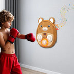 Kids Boxing Toy with Music & Lights - Interactive Bear Punching Bag Game