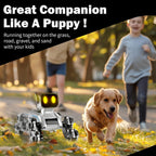 Remote & Watch Control Stunt Robot Dog - RC Spray Dog with 8-Wheel Drive