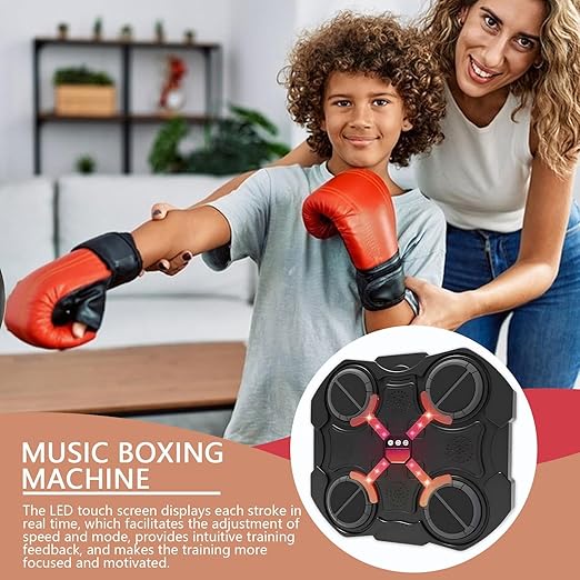 Multi-Speed Adjustable Electronic Boxing Game Mat - Interactive Light & Sound Training Toy