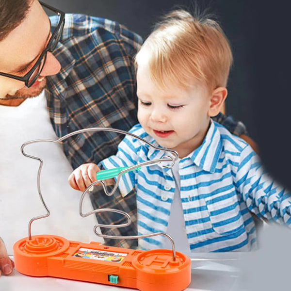 Hand Steady Electric Shock Maze Game - Skill & Coordination Challenge Toy