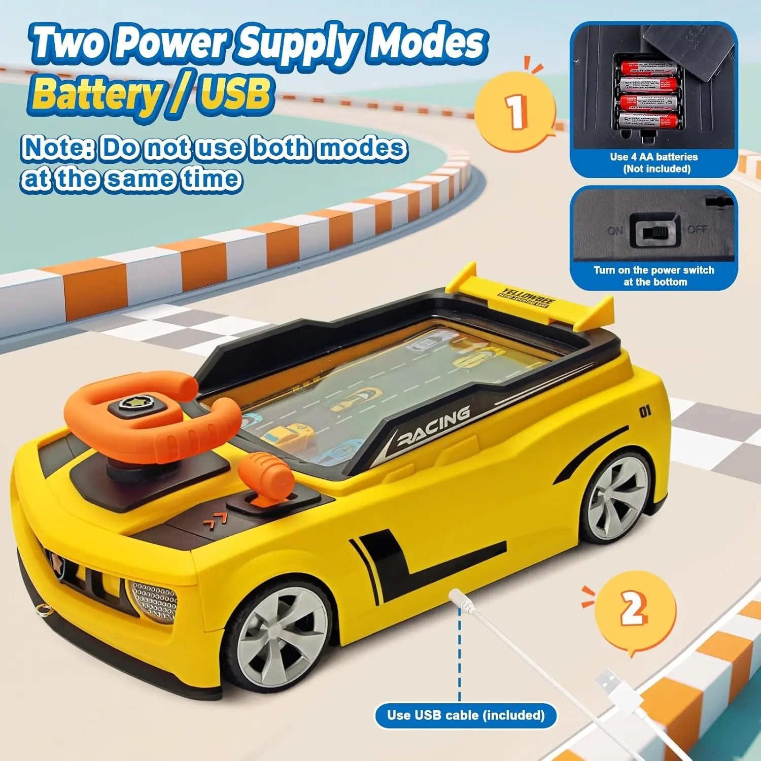 Adventure Steering Wheel Racing Game Toy for Kids