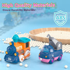 17-Piece Electric Train Track Set - Locomotive & Engineering Vehicles for Kids