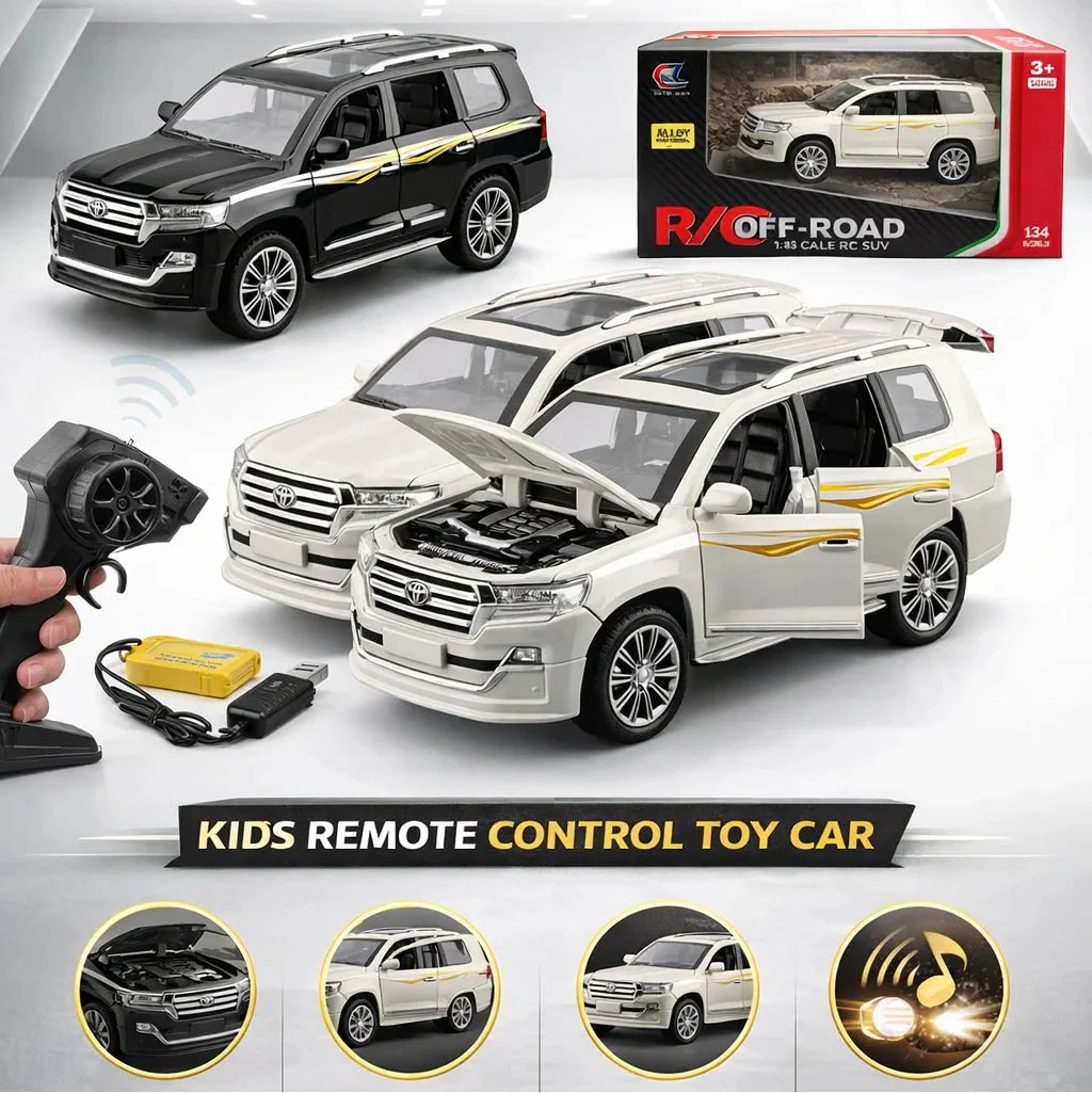 1:24 Scale Remote Control Land Cruiser With Light and Sound Secondary image