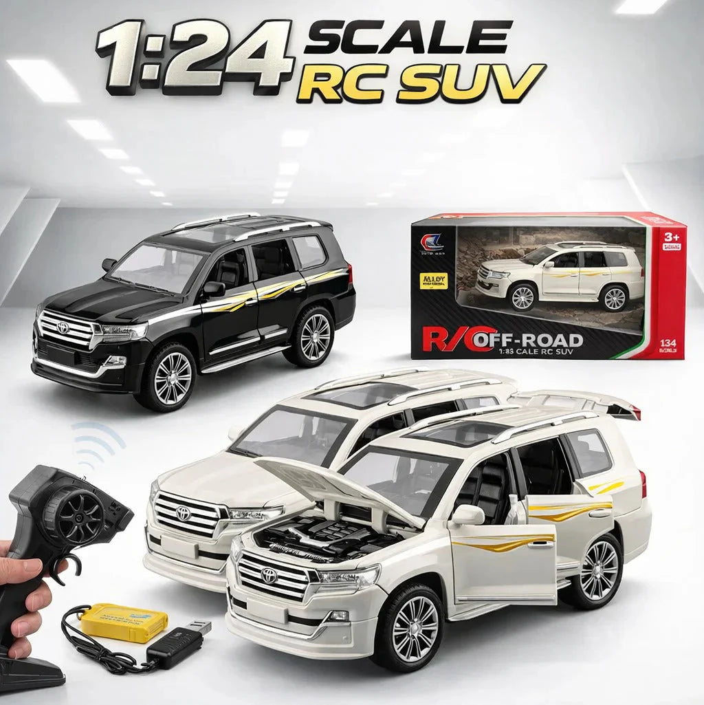1:24 Scale Remote Control Land Cruiser With Light and Sound Main image