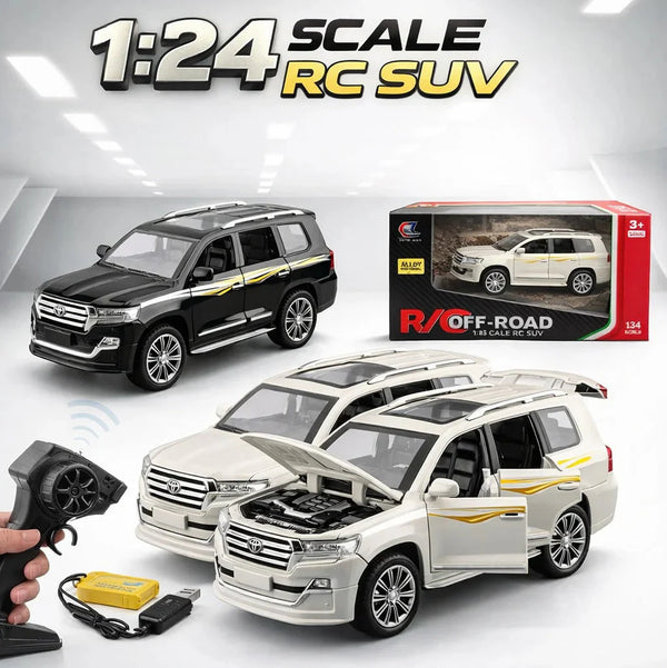 1:24 Scale Remote Control Land Cruiser With Light and Sound