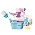 Kids Cleaning Pretend Play Set - Educational Housekeeping Toy Kit