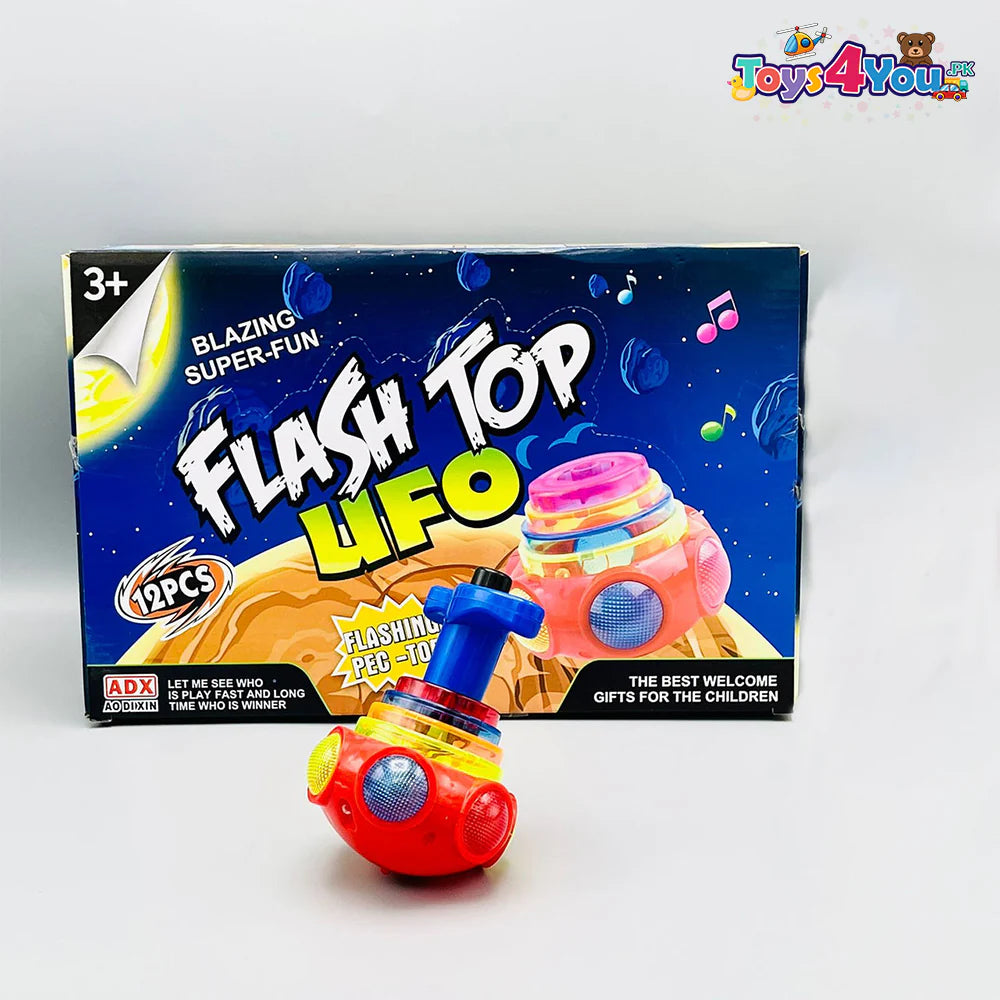 LED Gyroscope Spinning Top Toy - Light-Up Musical Spinner for Kids