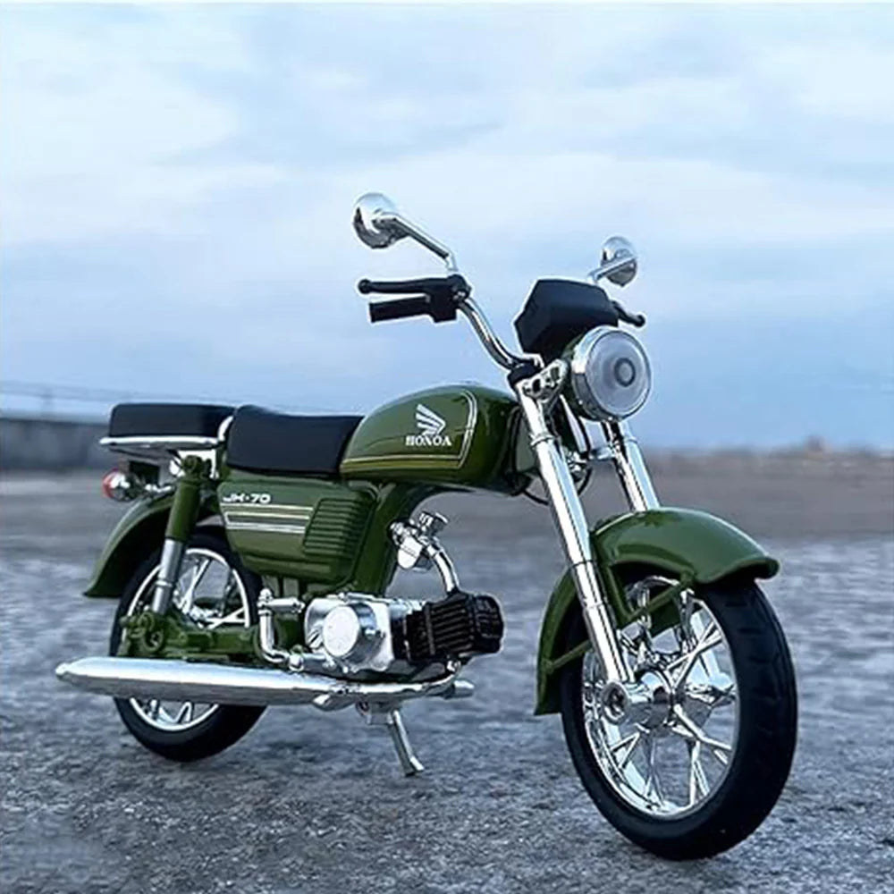 1:12 Scale Honda JH70 Die-Cast Motorcycle Model - Alloy Collectible with Rubber Tires