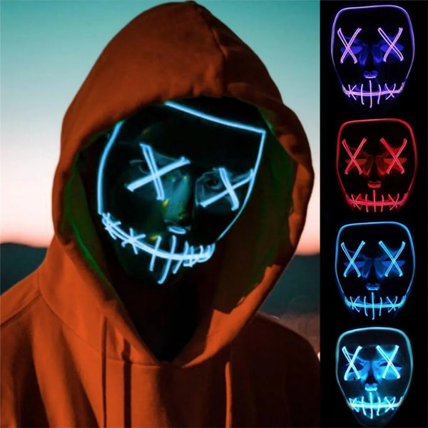 HORROR LED JOKER PRANK MASK