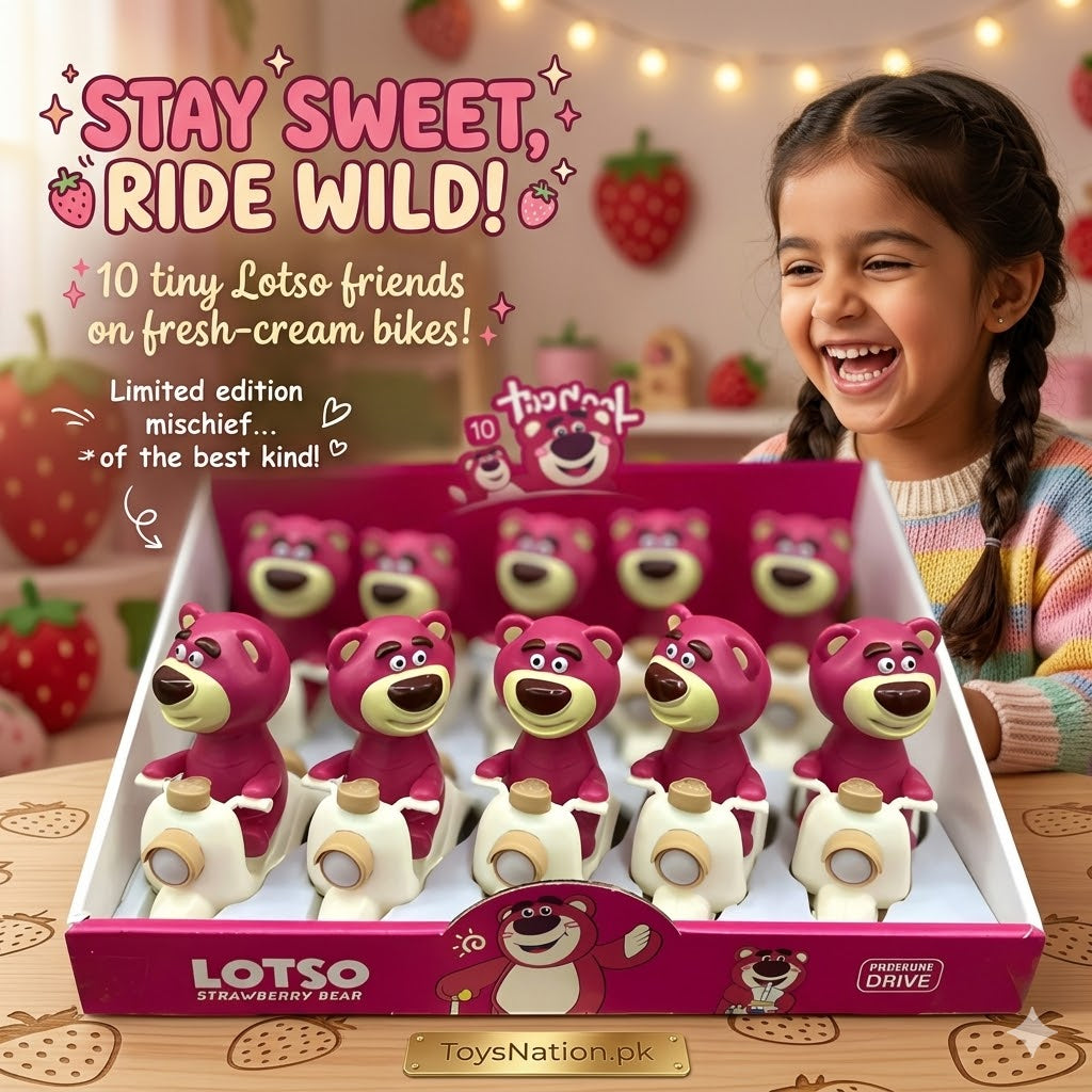 Adorable Lotso Strawberry Bear Scooter for Kids ( Pack of 1 )