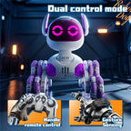 Remote Control 8-Wheel Stunt Dog - 4DRC RC Robot with Gesture Sensing & Mist Effect