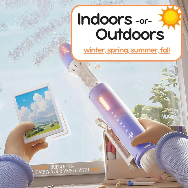 Automatic Bubble Pen - Magical Bubble Maker Wand for Kids Main Image