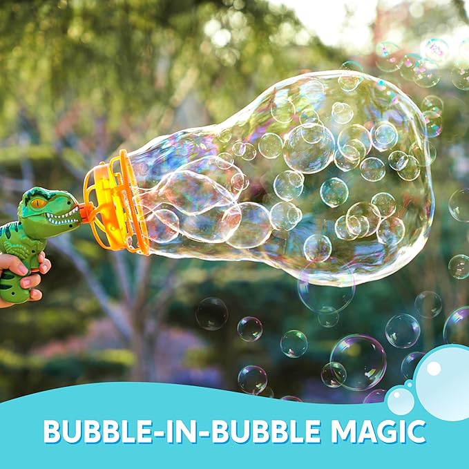 Dinosaur Bubble Blaster Gun for Kids