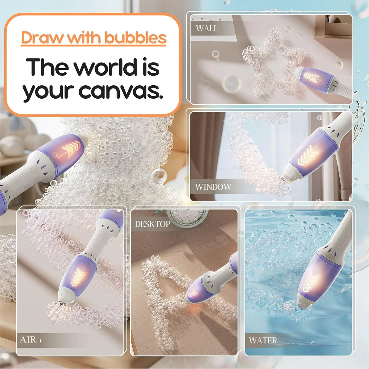 Automatic Bubble Pen - Magical Bubble Maker Wand for Kids
