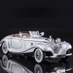 1:24 Diecast Benz 500k Classic Model With Acrylic Box - Gray