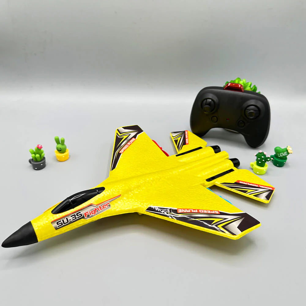 SU-35 RC Foam Plane - 2.4G Remote Control Glider with LED Night Lights Secondary image