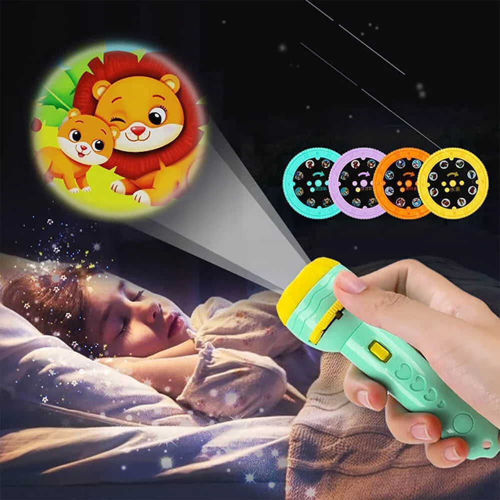 Mini Flashlight Projector Toy - Slide Projector for Kids