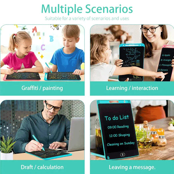 LCD Writing Tablet 10" - Reusable Digital Drawing Board with Erase Button