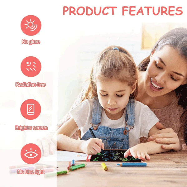 LCD Writing Tablet 10" - Reusable Digital Drawing Board with Erase Button