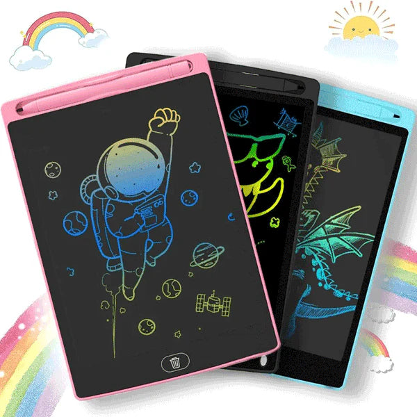 LCD Writing Tablet 12" - Reusable Digital Drawing Board with Erase Button