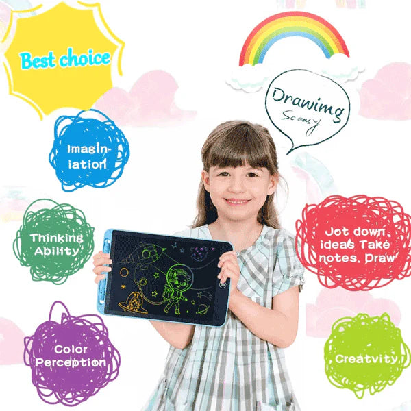 LCD Writing Tablet 8.5" - Reusable Digital Drawing Board with Erase Button