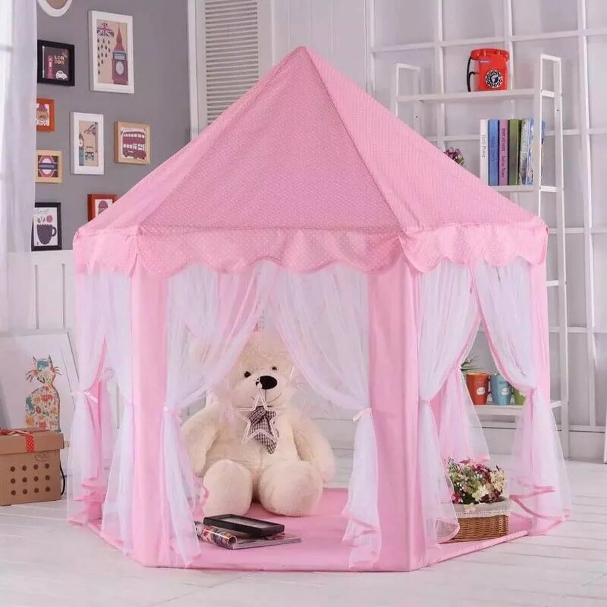 Princess Castle Tent House - Large Play Tent for Girls Indoor/Outdoor