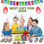 12-Piece Pull-Back Car Set - Assorted Vehicles with Storage Case