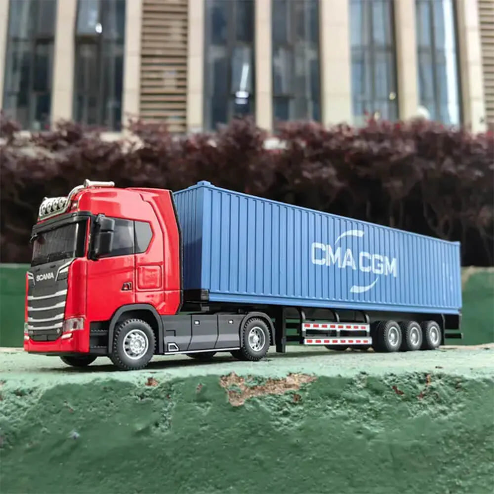 Scania Container Truck Die-Cast Model 1:50 - Heavy Duty Alloy with Opening Doors