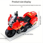 Children's Inertial Toy Motorcycle - Push & Go Simulation Bike for Kids