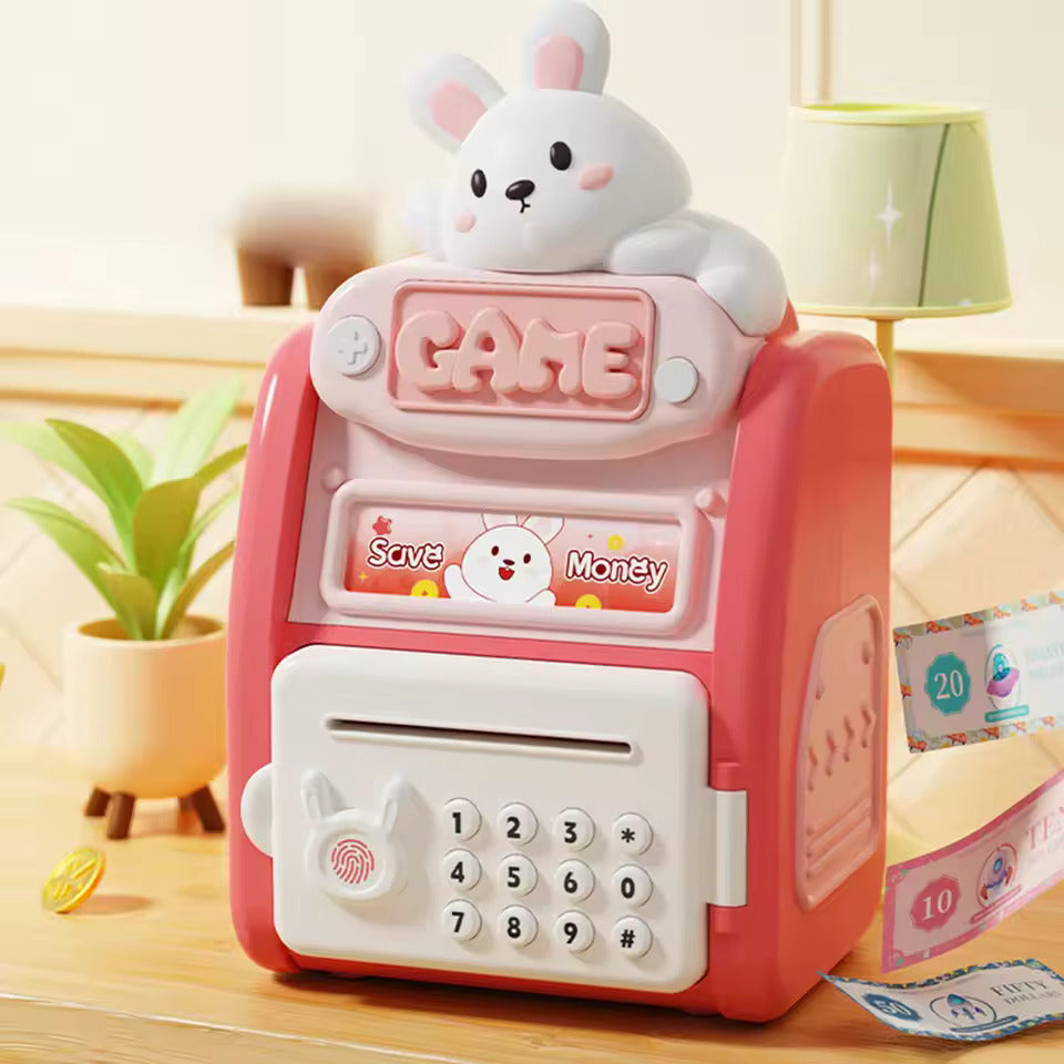 Multi-function Cartoon Atm Piggy Bank With Fingerprint Password Main image