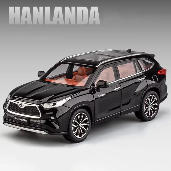 1:24 Scale Toyota Highlander Die-Cast Model - SUV Alloy with Light & Sound