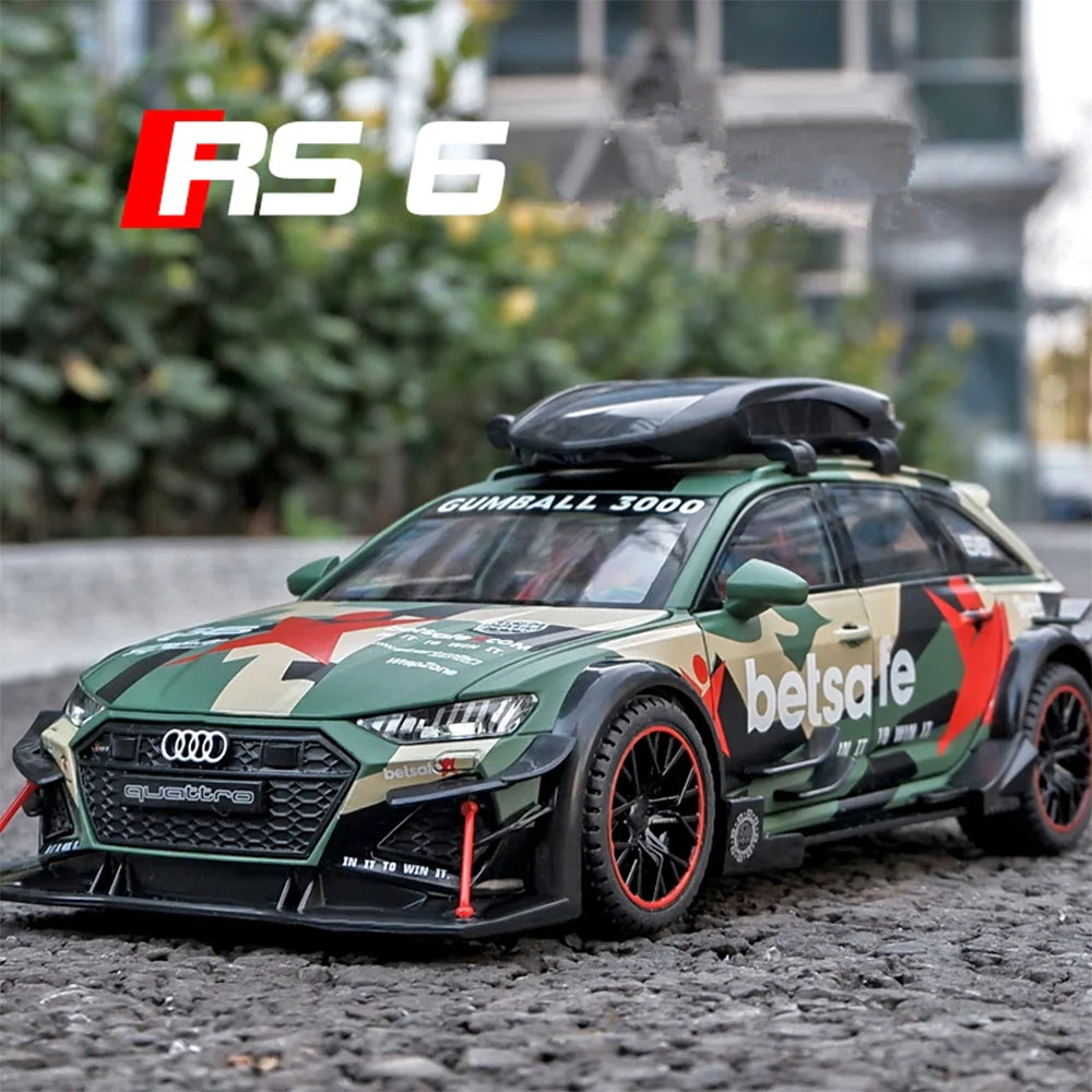 1:24 Scale Audi RS6 Quattro Die-Cast Model - Alloy Performance Wagon Main image