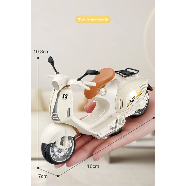 Moto Scooter Ride-On Toy - Pedal-Powered with Lights & Realistic Sounds
