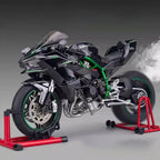 1:6 Scale Kawasaki Ninja H2R Die-Cast Motorcycle - Alloy with Smoke Effect & Lights