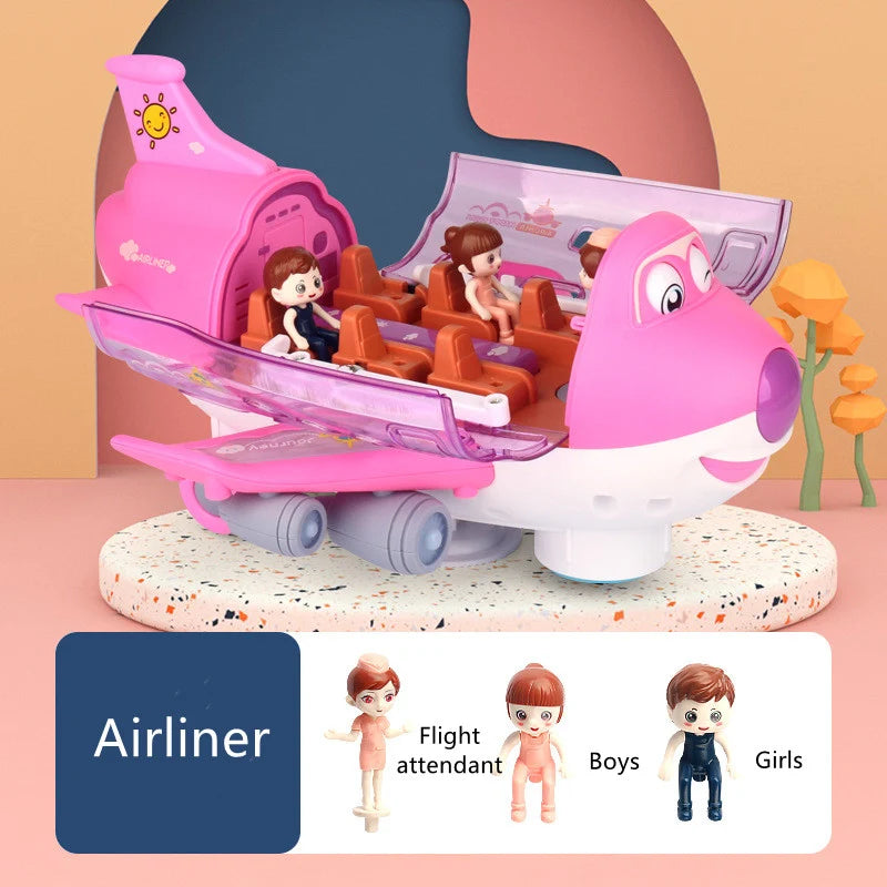 Universal Electric Airliner Toy Plane with Lights and Music