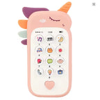 Unicorn Baby Phone Toy - Educational Silicone Smartphone with Music & Lights