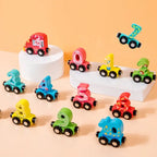 Wooden Magnetic Number Train