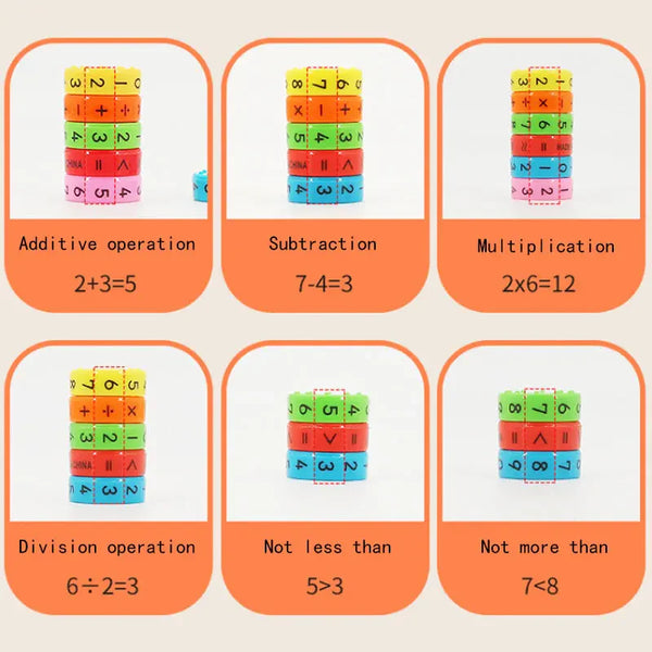 Magnetic Arithmetic Learning Toy - Educational Math Calculator for Kids