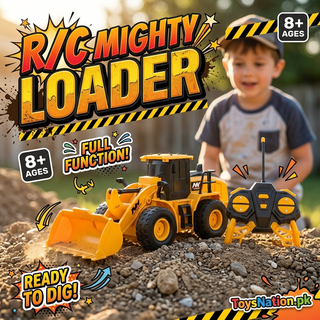 Remote Control Front Loader – Construction Vehicle Toy for Kids