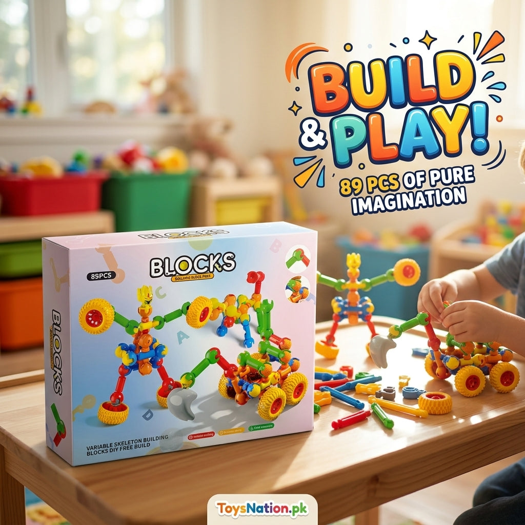 DIY Building Blocks Set for Kids – Robot & Vehicle Construction Kit Main image