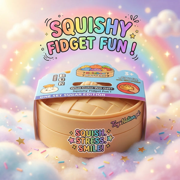 Rainbow Bead Squishy Stress Ball – Sensory Fidget Toy for Kids