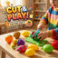 Kids’ Pretend Play Fruit Cutting Set with Toy Knife & Cutting Board