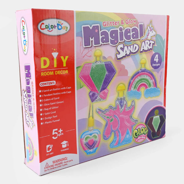Diy Glitter & Glow Magical Sand Art Kit