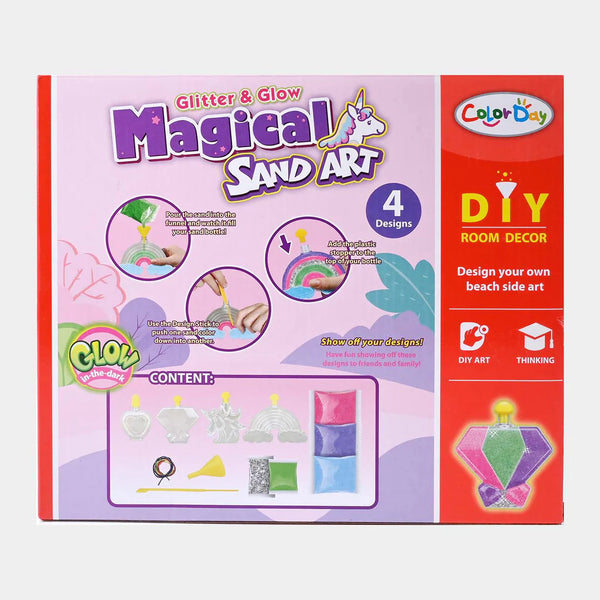 Diy Glitter & Glow Magical Sand Art Kit