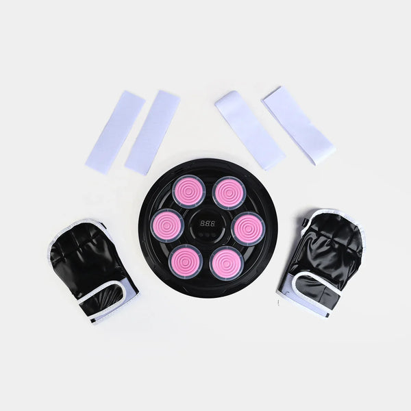 Interactive Boxing Wall Game - Light-Up Reaction Training Toy with Music for Kids
