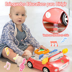 Kids Driving Steering Wheel Toy - Interactive Car Simulator with Light & Sound